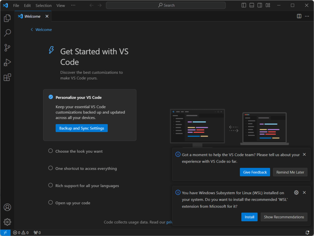 VSCode (Visual Studio Code)