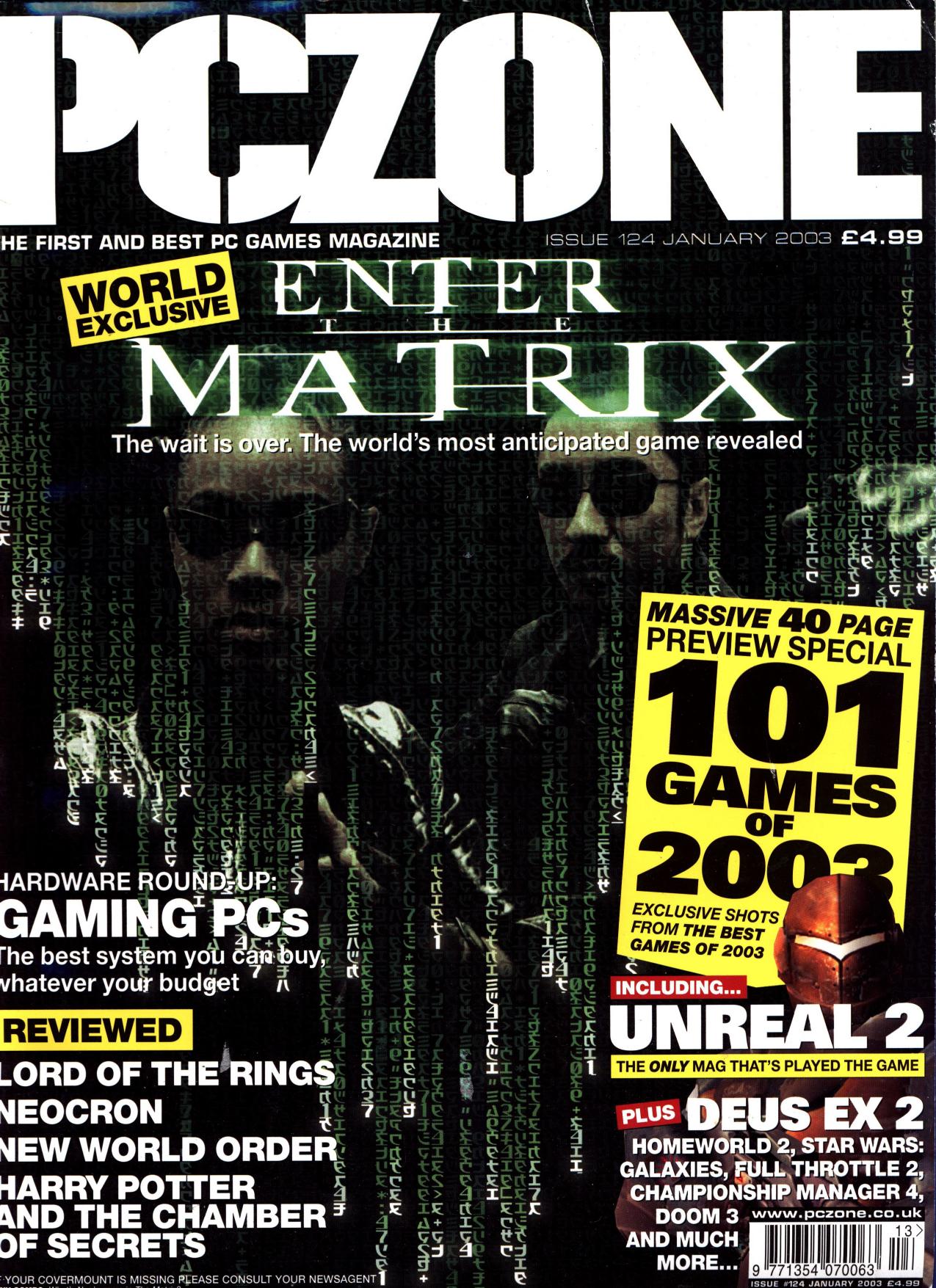 PC Zone Issue 124 (January 2003)