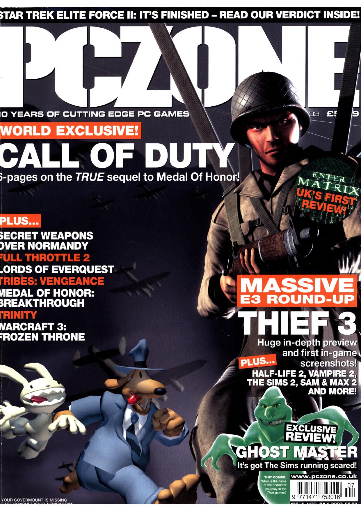 PC Zone Issue 130 (July 2003)