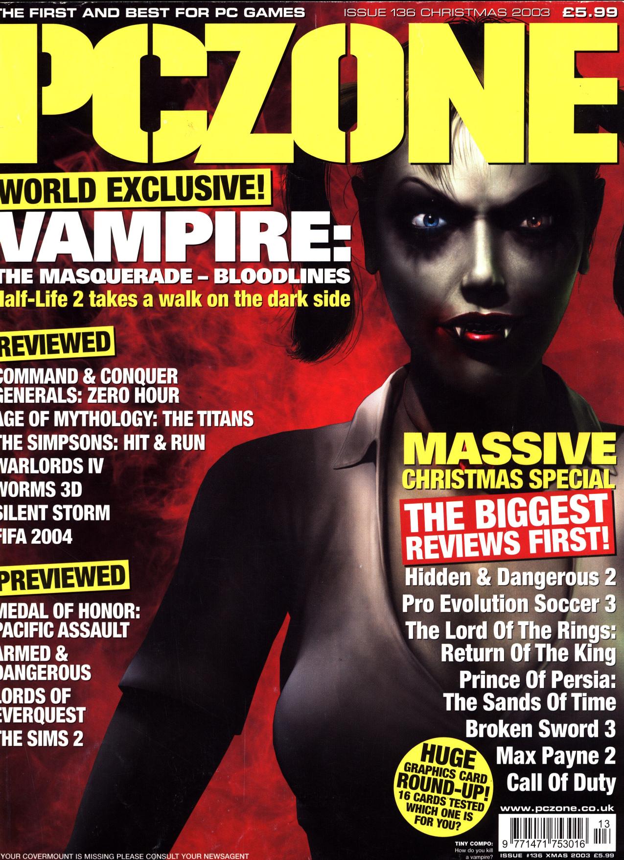 PC Zone Issue 136 (Christmas 2003)