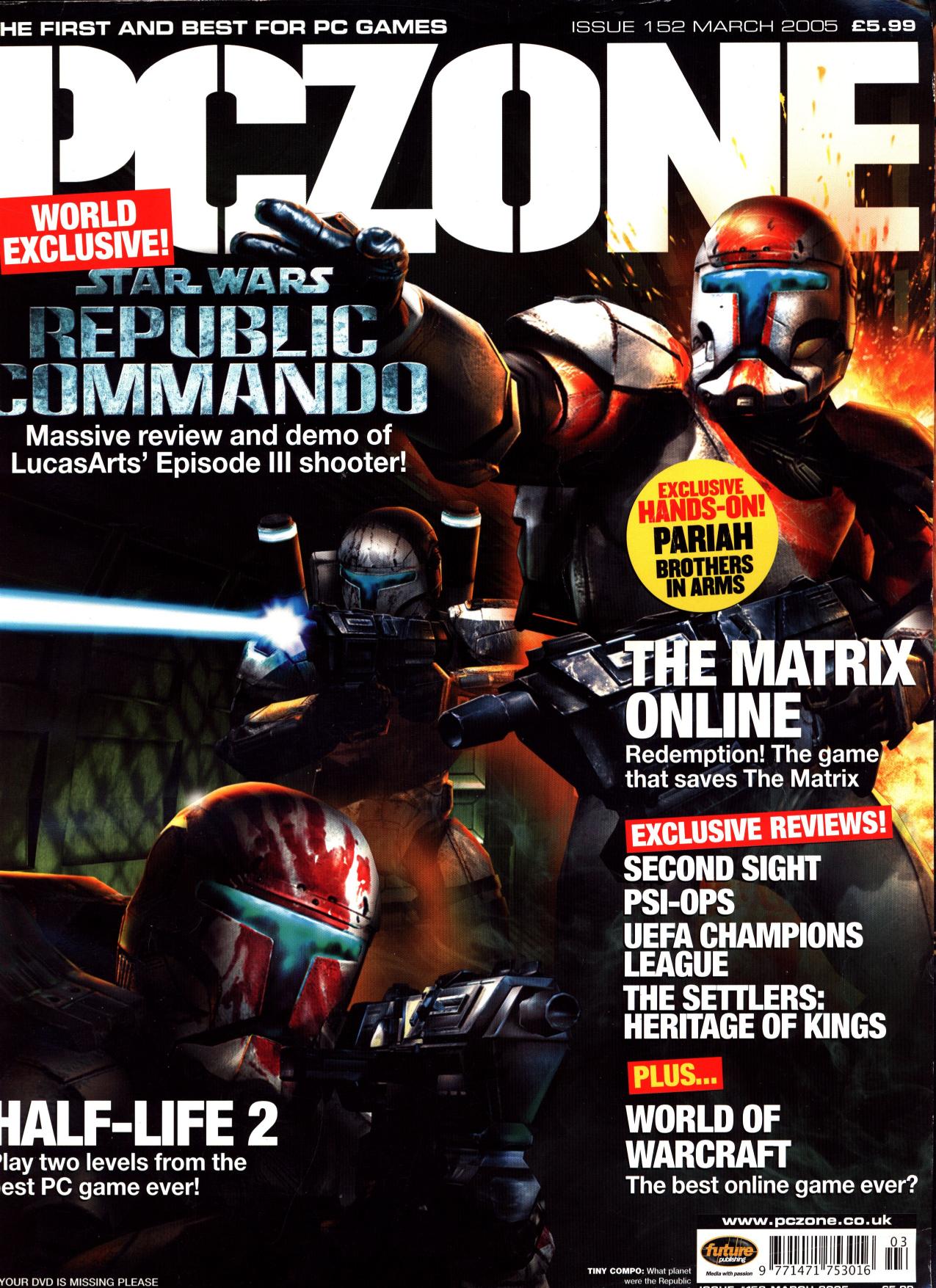 PC Zone Issue 152 (March 2005)