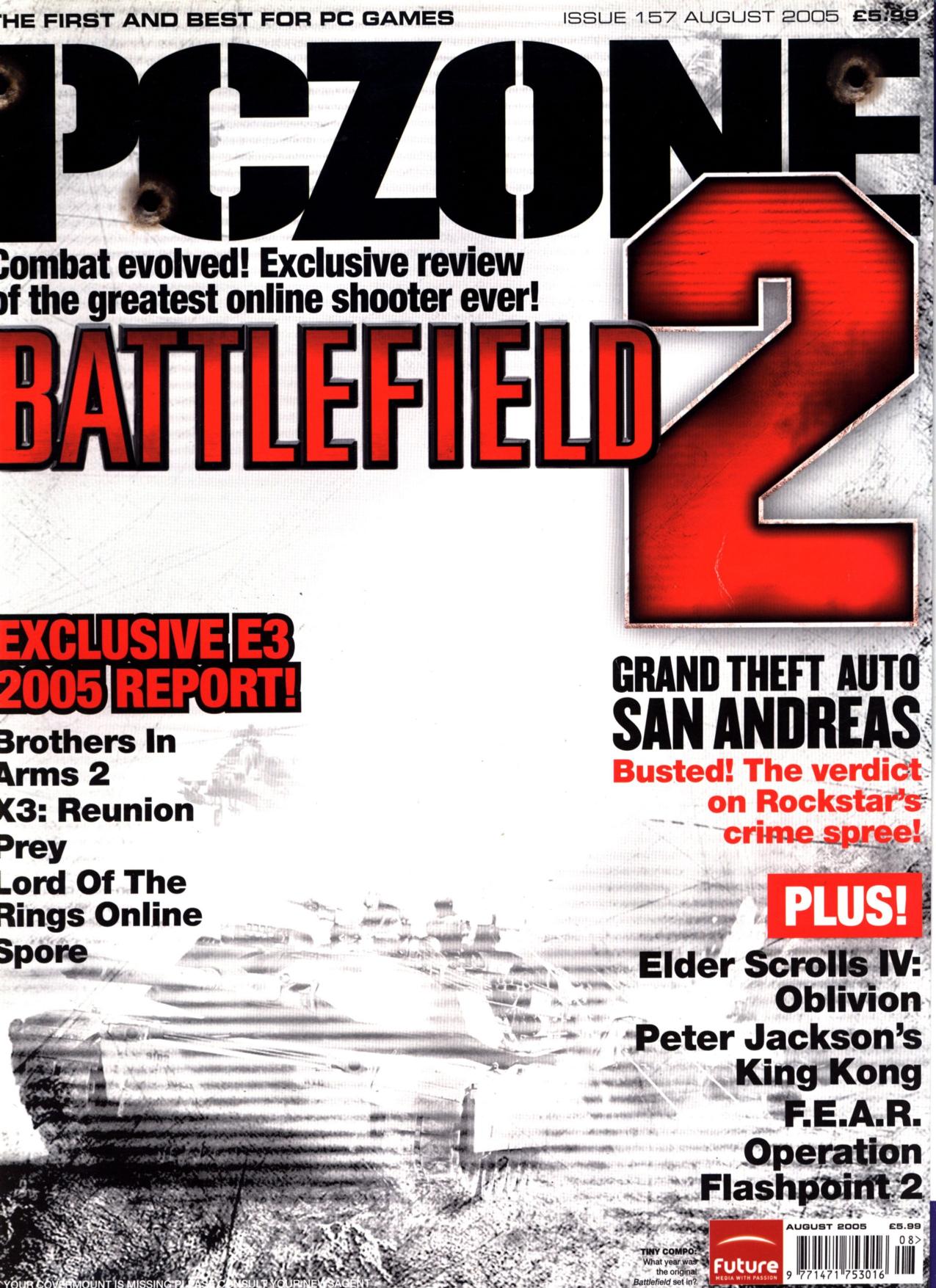 PC Zone Issue 157 (Aug 2005)