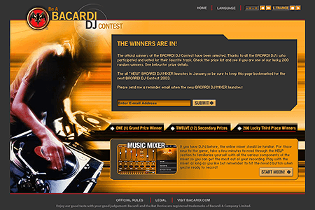 Bacardi DJ Contest