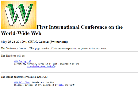 First WWW Conference