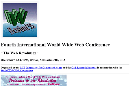 Fourth International World Wide Web Conference