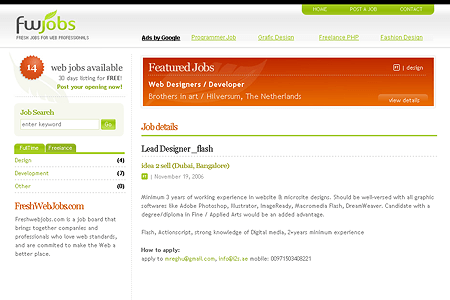 Fresh Web Jobs