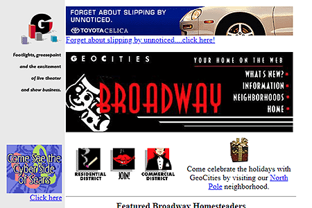 GeoCities Broadway Neighborhood
