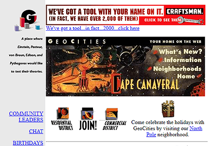 GeoCities CapeCanaveral Neighborhood