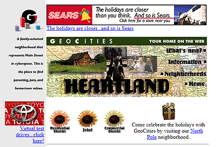 GeoCities Heartland Neighborhood