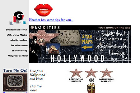 GeoCities Hollywood Neighborhood