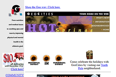 GeoCities HotSprings Neighborhood