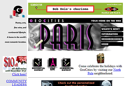GeoCities Paris Neighborhood