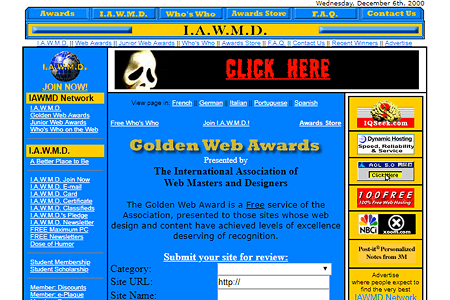 Golden Web Awards