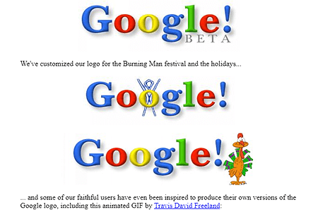 Google logos and stickers