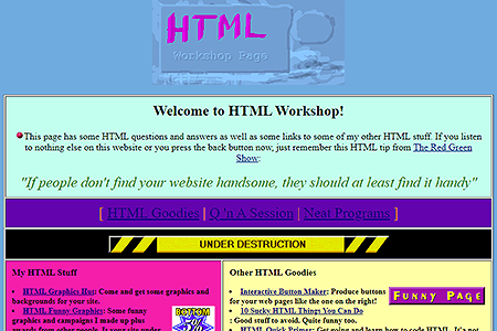 HTML Workshop Page