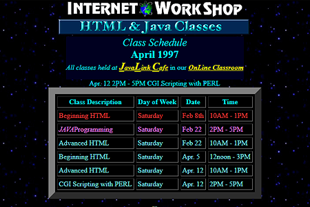 Internet Workshop