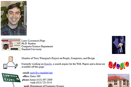 Larry Page Homepage