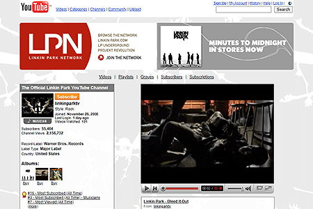 Linkin Park YouTube Channel
