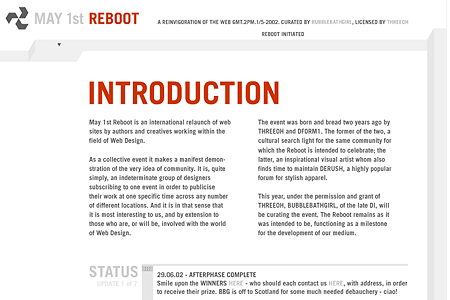 May 1st Reboot
