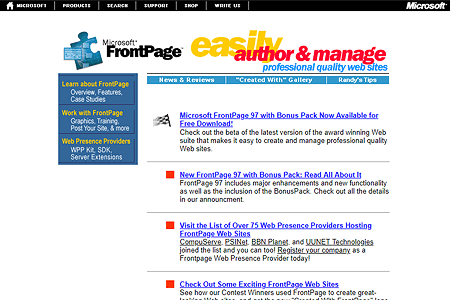 Microsoft FrontPage