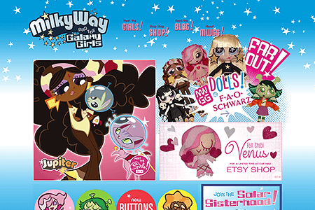 Milky Way and the Galaxy Girls