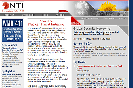 NTI: Nuclear Threat Initiative