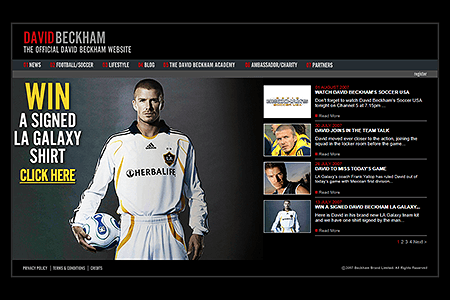 The Official David Beckham Website