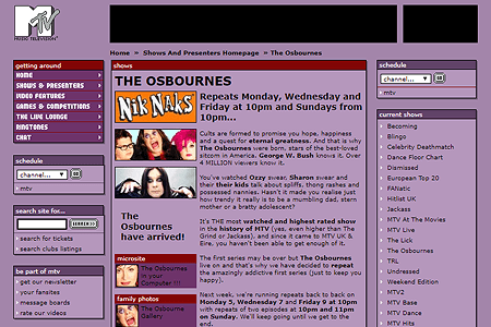MTV Shows: The Osbournes