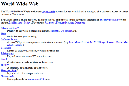 The World’s First Website