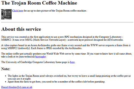 The Trojan Room Coffee Machine