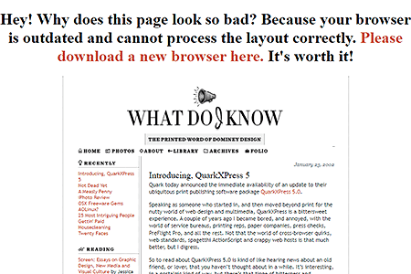 What Do I&nbsp;Know
