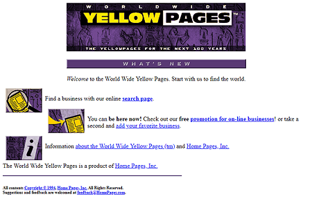 World Wide Yellow Pages