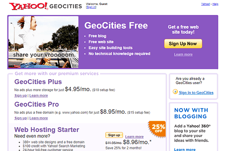Yahoo! GeoCities